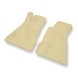 Tapis de Sol Velours adapté pour Smart Roadster I Coupé, Roadster (2002-2006) - Premium tapis de voiture - beige