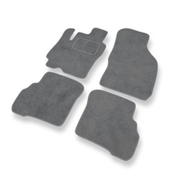Tapis de Sol Velours adapté pour Hyundai Atos I Hayon (1997-2004) - Premium tapis de voiture - gris