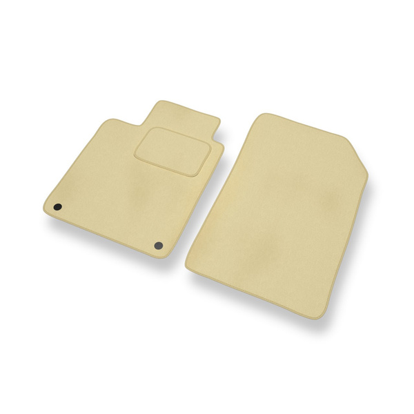 Tapis de Sol Velours adapté pour Renault Laguna III Coupé, Estate, Hayon (2007-2015) - Premium tapis de voiture - beige