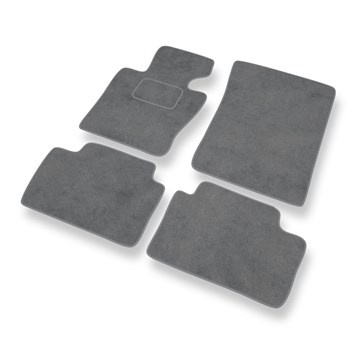 Tapis de Sol Velours adapté pour BMW X3 I E83 (2000-2010) - Premium tapis de voiture - gris