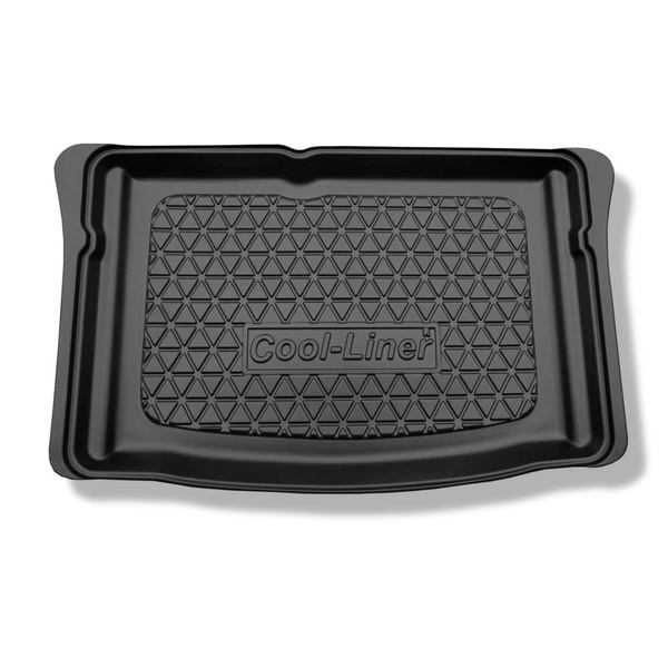 Tapis de coffre adapté pour Seat Mii Hayon (12.2012-2019) - bac de coffre - protection de coffre voiture - coffre inférieur