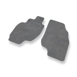 Tapis de Sol Velours adapté pour Hyundai Coupe II Coupé (1999-2002) - Premium tapis de voiture - gris