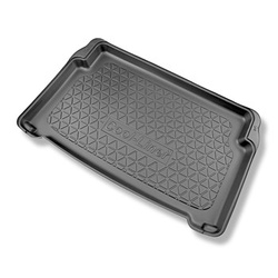 Tapis de coffre adapté pour Opel Mokka-e SUV (02.2021-....) - bac de coffre - protection de coffre voiture - coffre inférieur; sous / sans plancher amovible du coffre