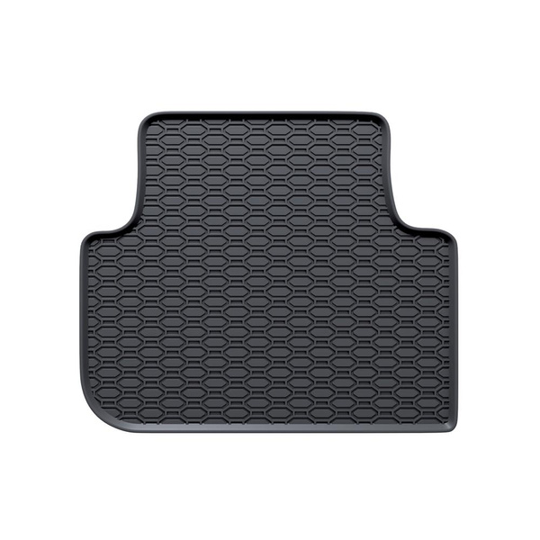 Tapis de sol en caoutchouc adapté pour Volkswagen Golf VIII eTSI MHEV SW (2020-....) - tapis de voiture - noir - 4 pcs.