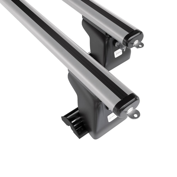 Barres de toit en aluminium adapté pour Peugeot 807 Monospace (2002-2010) - Porte-Bagages de Voiture argent - profil T