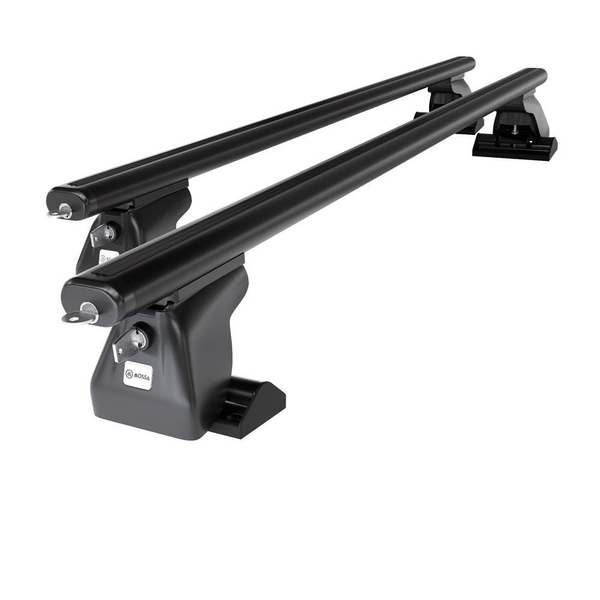 Barres de toit en aluminium adapté pour Fiat Ulysse mk II Monospace (2003-2010) - Porte-Bagages de Voiture noir - profil T