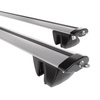 Barres de toit en aluminium adapté pour Audi A4 B6 Avant (2005-2007) - Porte-Bagages de Voiture argent - rails