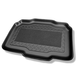 Tapis de coffre adapté pour Opel Meriva B Monospace (03.2010-06.2017) - bac de coffre - protection de coffre voiture - coffre inférieur