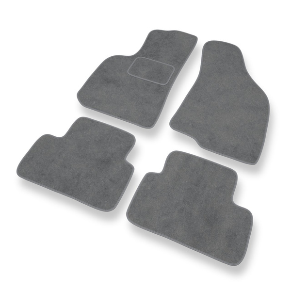 Tapis de Sol Velours adapté pour Daewoo Lanos Hayon, Berline (1997-2008) - Premium tapis de voiture - gris