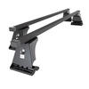 Barres de toit en acier adapté pour Opel Zafira B Monospace (2005-2011) - Porte-Bagages de Voiture noir - points de montage - (suivant le modèle de voiture ils peuvent se situer à différents endroits)