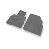 Tapis de Sol Velours adapté pour Renault Scenic II Monospace (2003-2009) - Premium tapis de voiture - gris