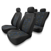 Housses de siège adaptées pour Mazda CX-5 I, II (2011-2019) - housse siege voiture universelles - couverture siege - UNE-BL