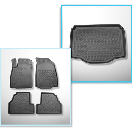 Kit tapis de coffre et tapis de voiture TPE PREMIUM pour: Chevrolet Trax Crossover (05.2013-06.2019) - aussi pour la version Allroad