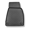Kit tapis de coffre et tapis de voiture TPE pour: Tesla Model X SUV (10.2016-12.2020) - 6/7 places;solo anteriori;coffre supérieur;pour l'espace derriere 2e rangée de sieges (3e rangée abaissée)