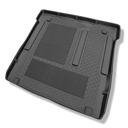 Tapis de coffre adapté pour Fiat Scudo II Panorama Break (2007-2016) - bac de coffre - protection de coffre voiture - L2 (possibilité de découper les ouvertures pour les sieges de 3e rangée)