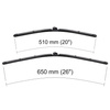 Balais d'essuie-glace de pare-brise adaptés pour Volvo V50 Break (04.2004-12.2012) - balais plat