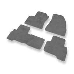 Tapis de Sol Velours adapté pour Citroen Nemo Van (2008-2015) - Premium tapis de voiture - gris