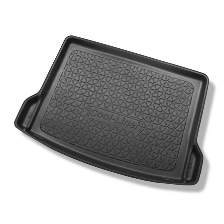 Tapis de coffre adapté pour Mercedes-Benz GLA X156 SUV (03.2014-11.2019) - bac de coffre - protection de coffre voiture - cavités amovibles dans les modèles avec filets latéraux