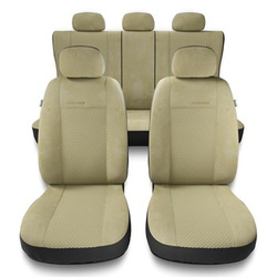 Housses de siège adaptées pour Alfa Romeo 166 I, II, III (1998-2007) - housse siege voiture universelles - couverture siege - PG-3