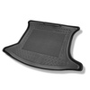 Tapis de coffre adapté pour Toyota Verso Monospace (03.2009-07.2018) - bac de coffre - protection de coffre voiture - 5/7 places; 3e rangée abaissée