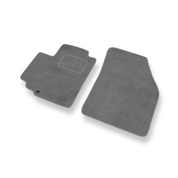 Tapis de Sol Velours adapté pour Nissan Pixo Hayon (2008-2013) - Premium tapis de voiture - gris