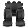 Housses de siège adaptées pour Audi A4 B5, B6, B7, B8, B9 (1995-2024) - housse siege voiture universelles - couverture siege - PRF-BL