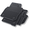 Tapis de sol en caoutchouc adapté pour Volkswagen Tiguan III Crossover (2024-....) - tapis de voiture - noir - 4 pcs.