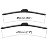 Balais d'essuie-glace de pare-brise adaptés pour Toyota Land Cruiser J90 SUV (04.1996-12.2006) - balais plat