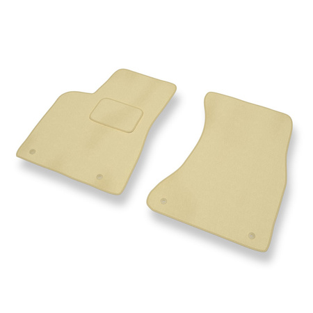 Tapis de Sol Velours adapté pour Audi Q5 I 8R (2008-2016) - Premium tapis de voiture - beige