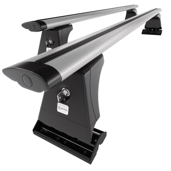 Barres de toit en aluminium adapté pour Citroen C5 Berline (2008-2017) - Porte-Bagages de Voiture argent - points de montage - (suivant le modèle de voiture ils peuvent se situer à différents endroits)