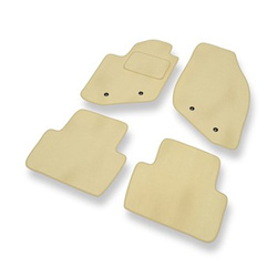 Tapis de Sol Velours adapté pour Volvo XC70 I Crossover (2000-2007) - Premium tapis de voiture - beige