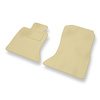 Tapis de Sol Velours adapté pour BMW 5 F10, F11 Berline, Touring (2010-2013) - Premium tapis de voiture - beige