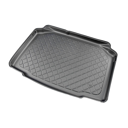 Tapis de coffre adapté pour Skoda Kamiq SUV (09.2019-....) - bac de coffre - protection de coffre voiture - coffre inférieur (sans plancher multi-fonctions)