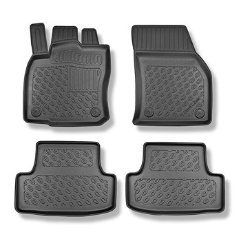 Tapis de sol en TPE adapté pour Volkswagen T-Roc SUV (12.2017-....) - tapis de voiture - noir