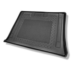 Tapis de coffre adapté pour Mercedes-Benz Vito W639 Van (08.2003-09.2014) - bac de coffre - protection de coffre voiture - version extra longue (empattement 3.430 mm); derriere 3e rangée de sieges