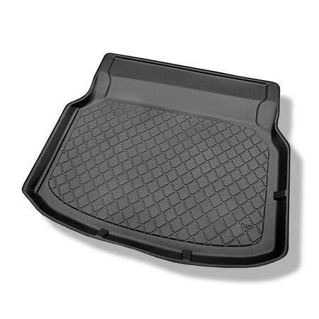 Tapis de coffre adapté pour Mercedes-Benz Classe C W204 Berline (04.2007-02.2014) - bac de coffre - protection de coffre voiture - sièges arrière rabattables ; sans cavité gauche