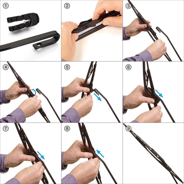 Balais d'essuie-glace de pare-brise adaptés pour Mazda 3 III Hayon, Berline (07.2013-2018) - balais standard