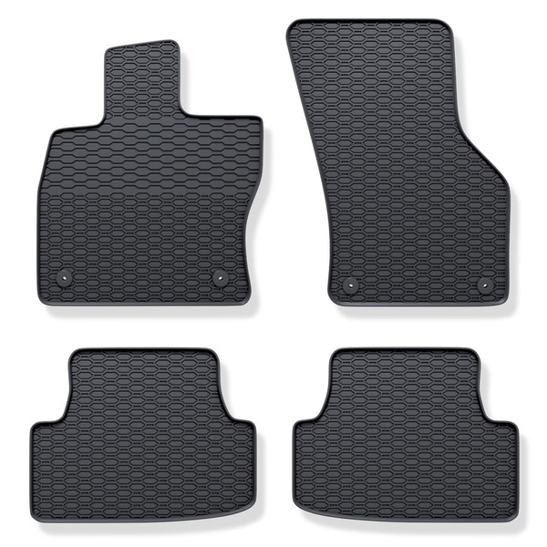 Tapis de sol en caoutchouc adapté pour Cupra Leon Hayon, Sportstourer (2020-....) - tapis de voiture - noir - 4 pcs.