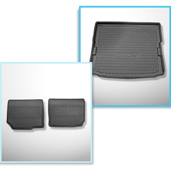 Kit tapis de coffre et tapis de voiture TPE pour: Opel Zafira B Monospace (05.20