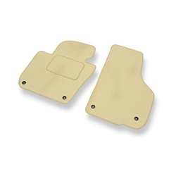 Tapis de Sol Velours adapté pour Skoda Superb II Break, Liftback (2008-2015) - Premium tapis de voiture - beige