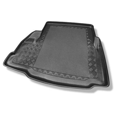 Tapis de coffre adapté pour BMW 3 E46 Berline (1998-02.2005) - bac de coffre - protection de coffre voiture - avec cavité gauche