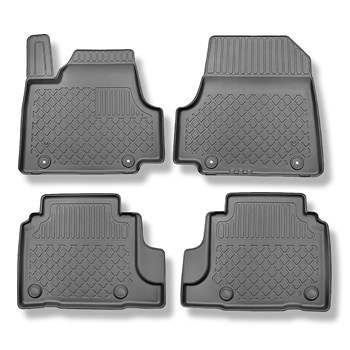 Tapis de sol en TPE adapté pour Hyundai Ioniq 5 CUV (06.2021-....) - tapis de voiture - noir