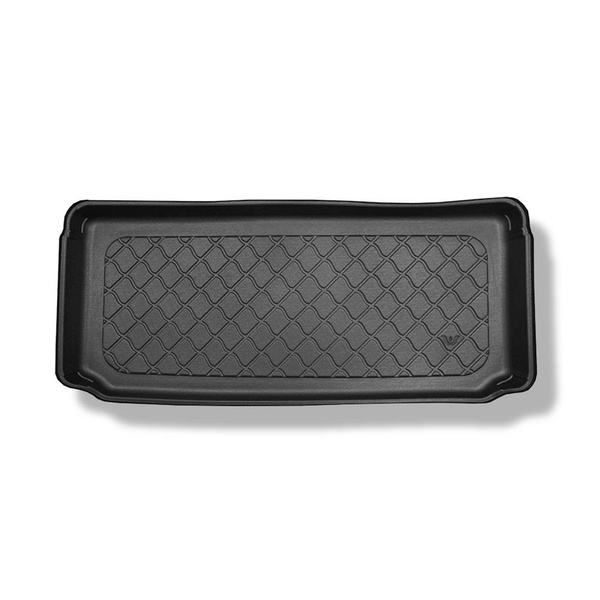 Tapis de coffre adapté pour Mini Hatch IV F66 Hayon (03.2024-....) - bac de coffre - protection de coffre voiture - coffre supérieur (seuil de chargement plat); plancher amovible en la position la plus basse; pas pour la version électrique