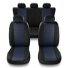Housses de siège adaptées pour Alfa Romeo 166 I, II, III (1998-2007) - housse siege voiture universelles - couverture siege - PF-BL