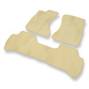 Tapis de Sol Velours adapté pour Daihatsu Terios I SUV (1997-2005) - Premium tapis de voiture - beige