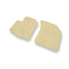 Tapis de Sol Velours adapté pour Opel Agila B (2008-2014) - Premium tapis de voiture - beige