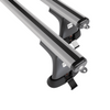 Barres de toit en aluminium adapté pour Peugeot Partner mk I Van (2003-2010) - Porte-Bagages de Voiture argent - points de montage - (suivant le modèle de voiture ils peuvent se situer à différents endroits)