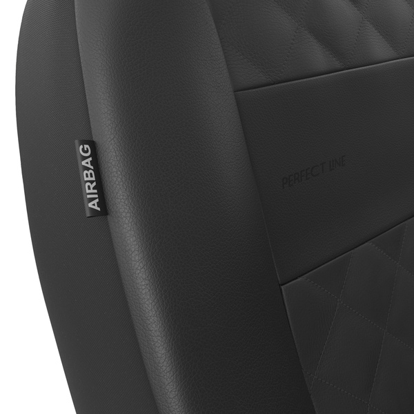 Housses de siège avant adaptées pour Lancia Move I, II, III, IV (1995-....) - housse siege voiture universelles - couverture siege conducteur - PRP-B