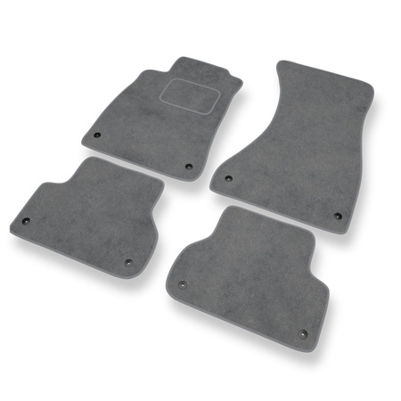Tapis de Sol Velours adapté pour Audi A5 II F5 (2016-2024) - Premium tapis de voiture - gris