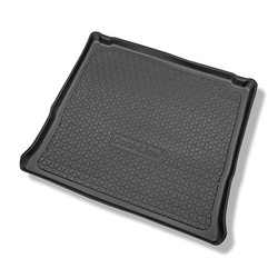 Tapis de coffre adapté pour Nissan NV300 Van (11.2016-....) - bac de coffre - protection de coffre voiture - version longue (Long); version pour le transport de passagers (break / tour); derriere 3e rangée de sieges; sièges non coulissants, montés sur cro